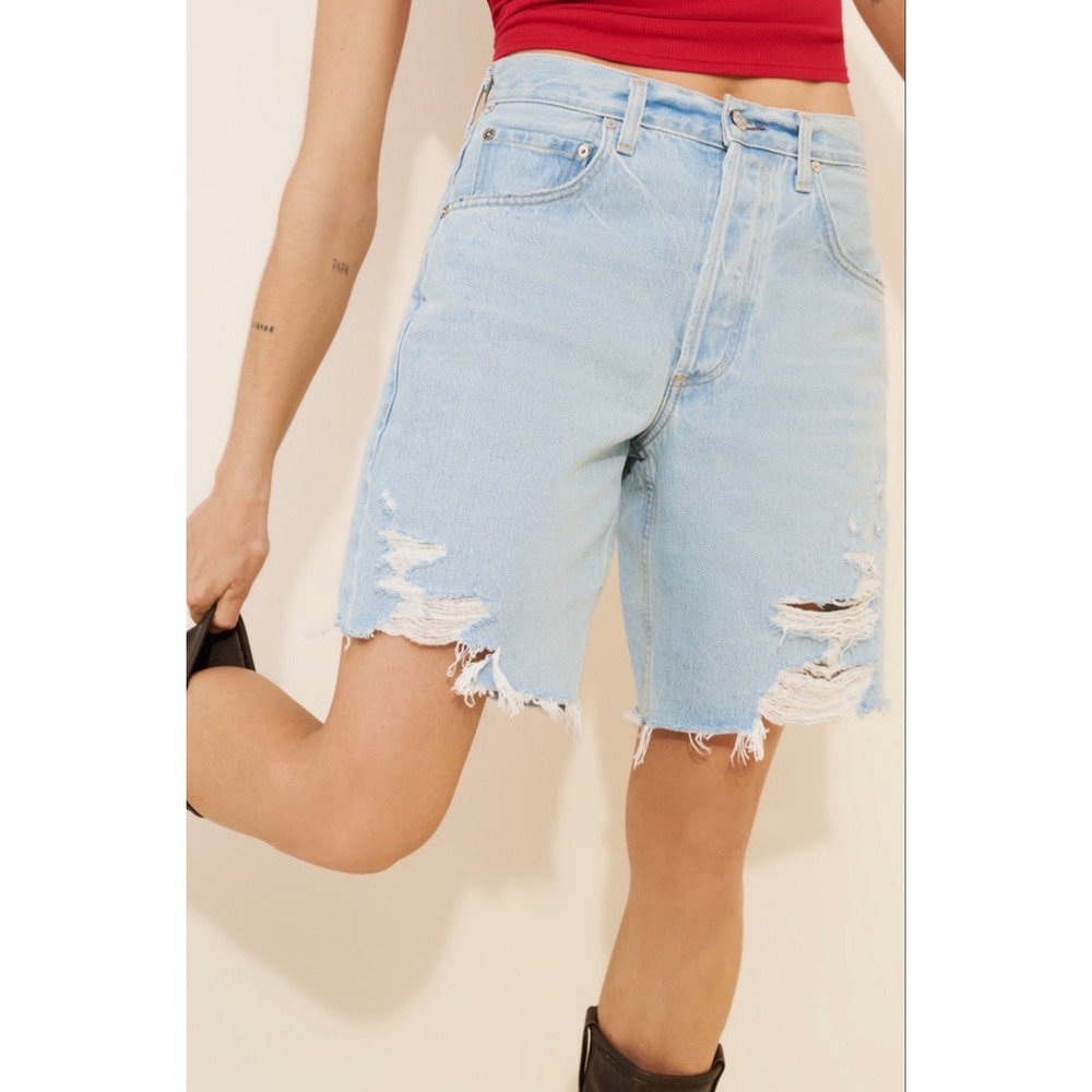 Citizens of Humanity Ayla Distressed Light Wash Shirts Size 33